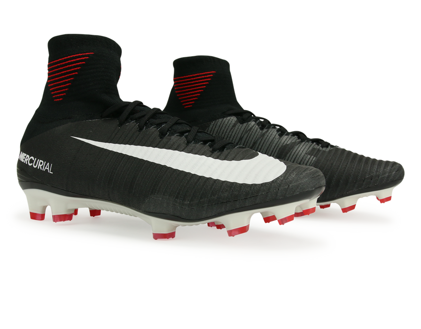 Nike Men's Mercurial Superfly V FG Black/White/Dark Grey – Azteca
