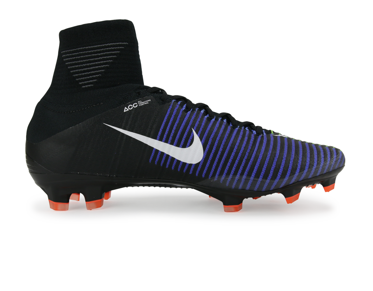 Nike Men s Mercurial Superfly V FG Black White Electric Green Azteca Soccer