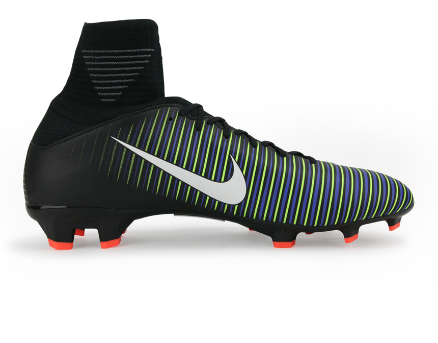 Nike Kids Mercurial Superfly V FG Black/White/Electric Green