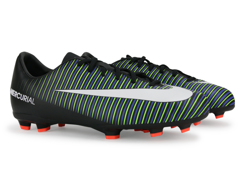 Nike Kids Mercurial Vapor VI FG Black/White/Electric Green