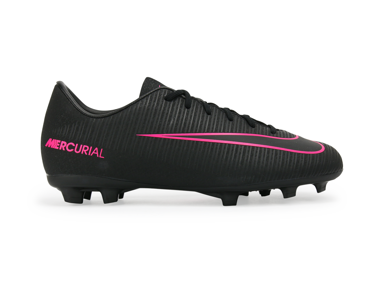 Nike Kids Mercurial Vapor XI FG Black/Black/Pink – Azteca Soccer