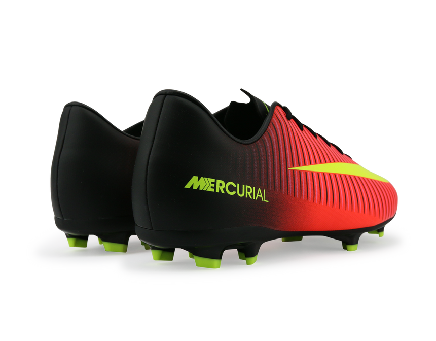 Nike Kids Mercurial Vapor XI FG Total Crimson/Volt Black/Pink Blast