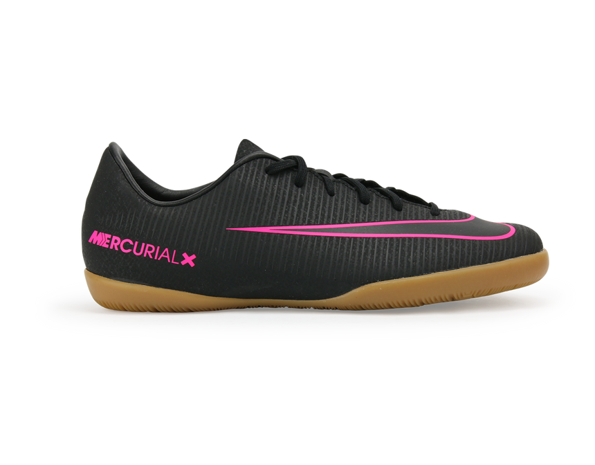 Nike Kids MercurialX Vapor XI Indoor Soccer Shoes Black/Black/Pink Blast