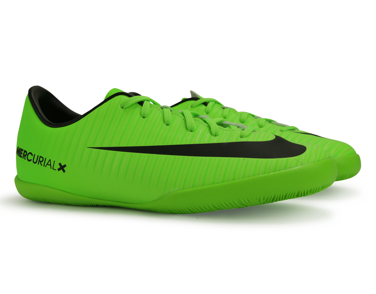 Nike Kids MercurialX Victory VI Indoor Soccer Shoes Electric Green/Black/Flash Lime