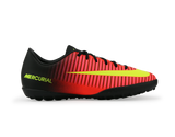 Nike Kids Mercurial Vapor XI Turf Soccer Shoes Total Crimson/Volt Black/Pink Blast