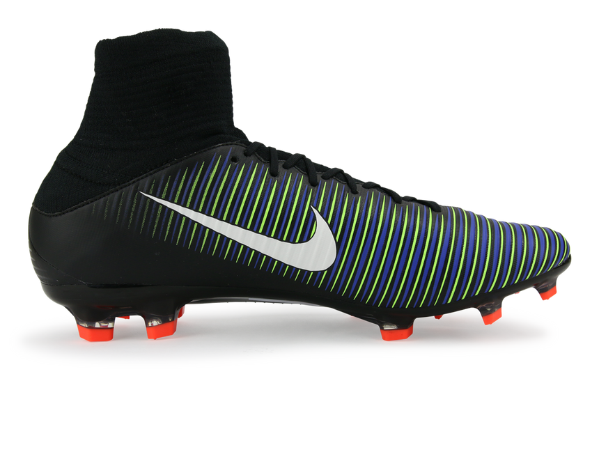 Nike Men's Mercurial Veloce III DF FG Black/White/Electric Green