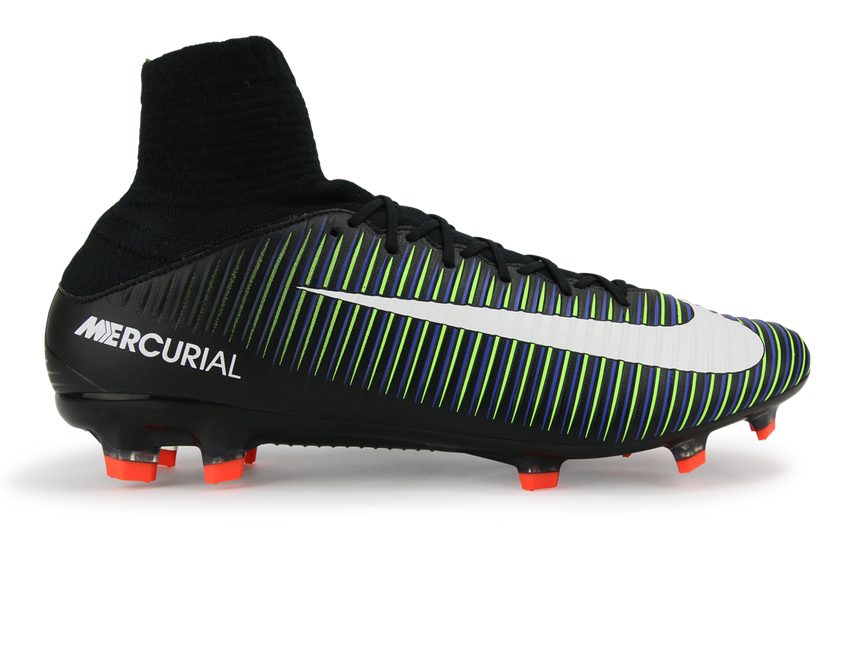 Nike Men's Mercurial Veloce III DF FG Black/White/Electric Green