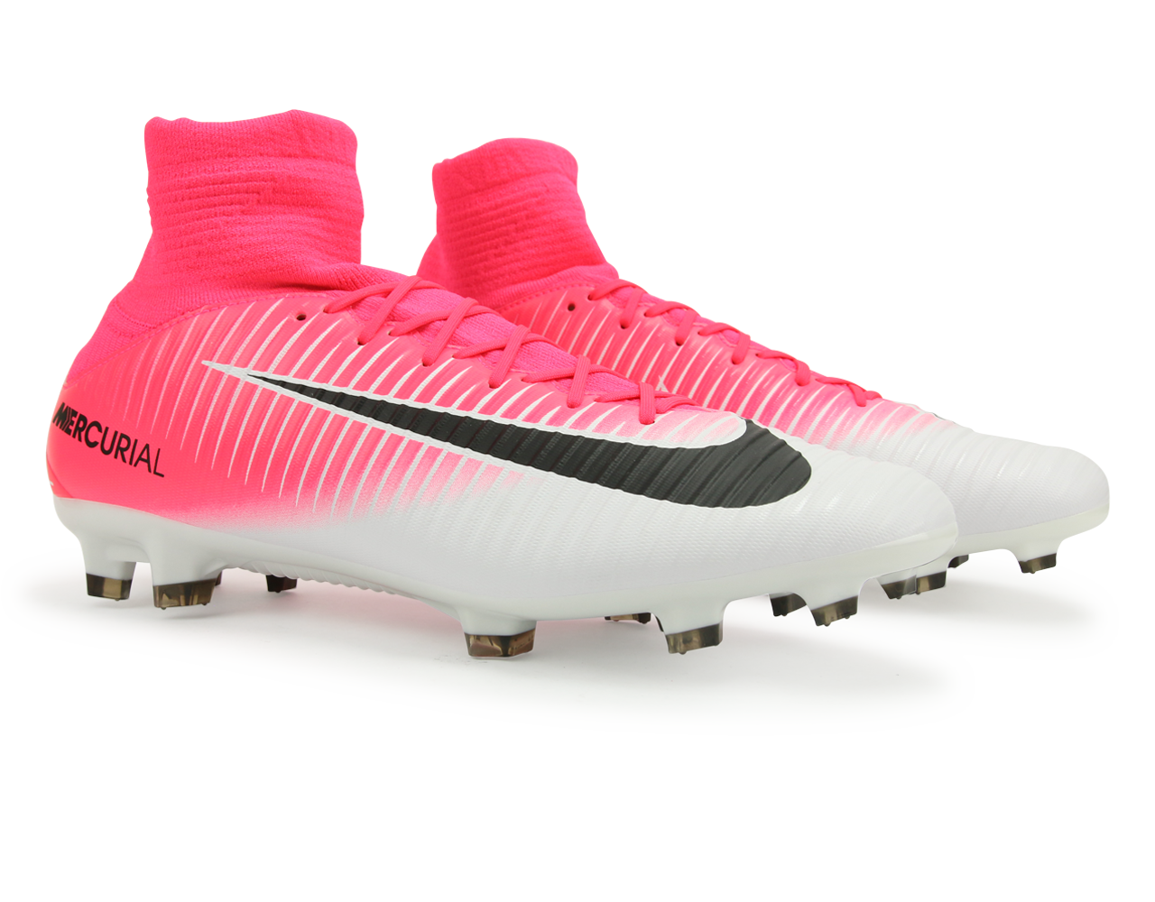 Nike Men s Mercurial Veloce III Dynamic Fit FG Racer Pink Black White 6.5