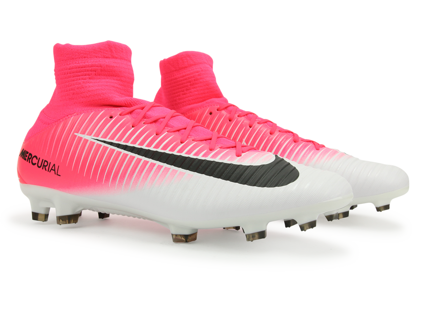 Nike Men's Mercurial Veloce III Dynamic Fit FG Racer Pink/Black/White