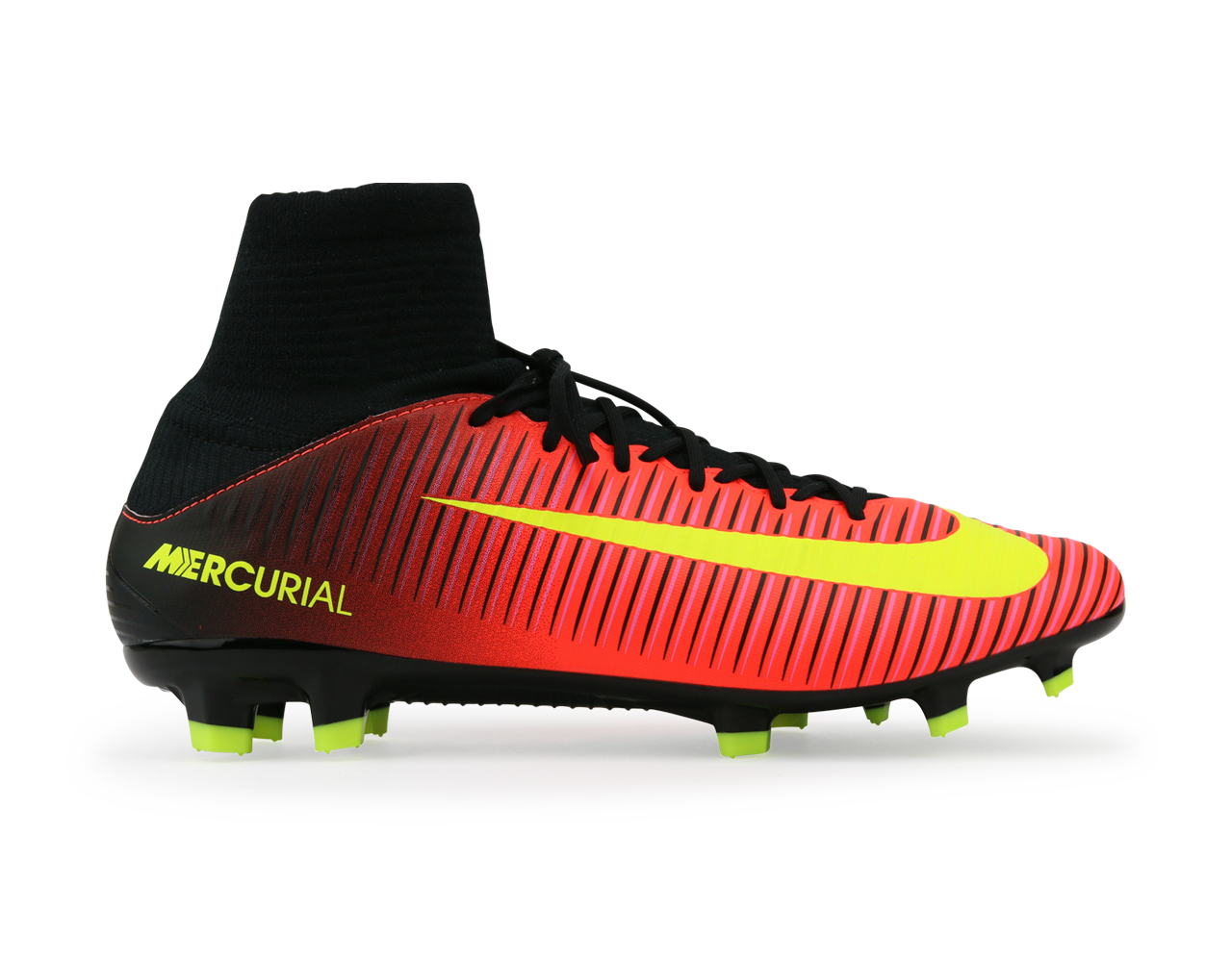 Nike Men's Veloce III FG Total Crimson/Volt Black/Pink Bl Azteca Soccer