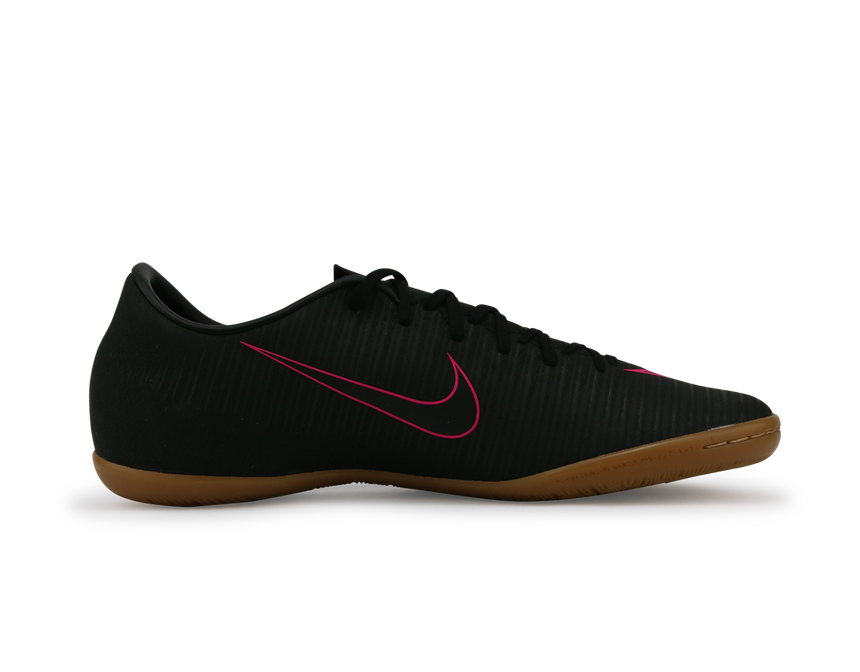 Nike Men's MercurialX Victory VI Indoor Soccer Shoes Black Pink/Blast Gum/Light Brown