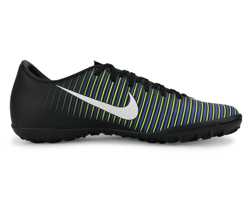 Nike Men's MercurialX Victory VI Turf Shoes Black/White/Electric Green