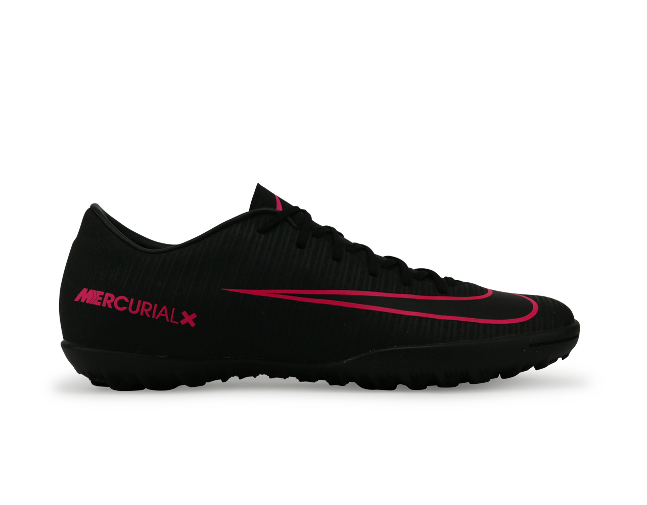 Nike Men's MercurialX Victory VI Turf Soccer Shoes Black/Black/Pink Blast