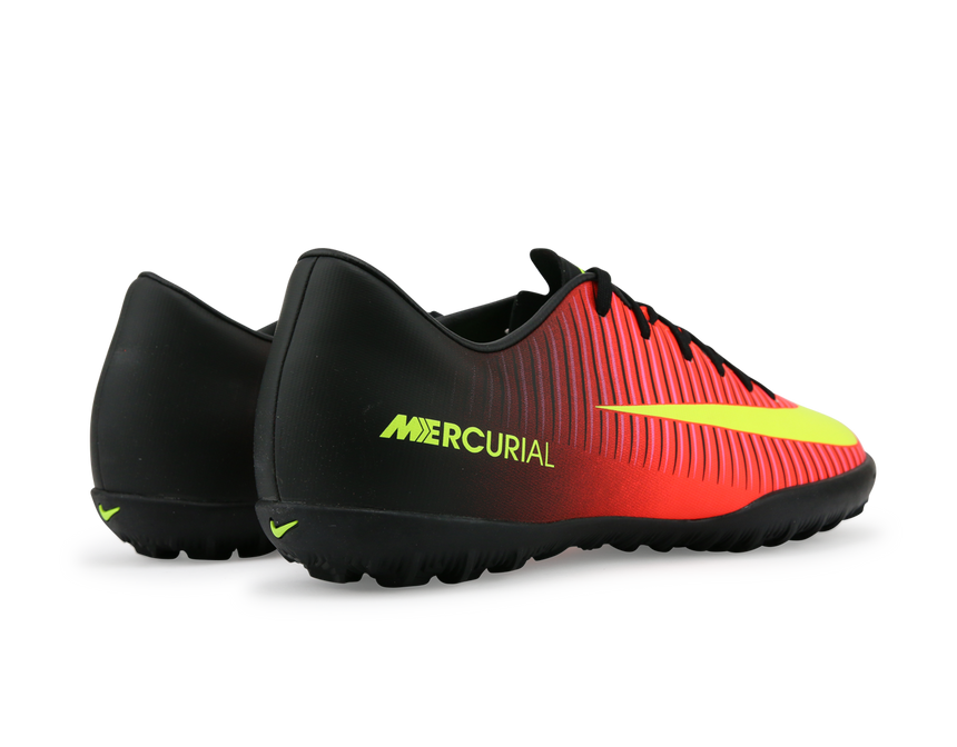 Nike Men's Mercurial Victory VI Turf Scocer Shoes Total Crimson/Volt Black/Pink Blast