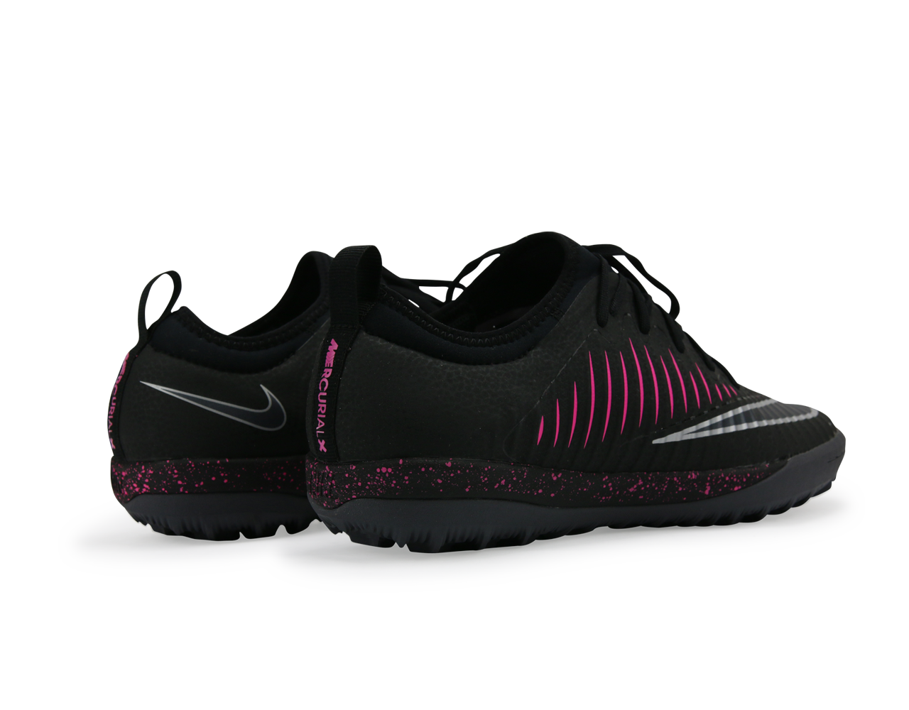 Nike Men's MercurialX Finale II Turf Soccer Shoes Black Pink/Blast Gum/Light Brown