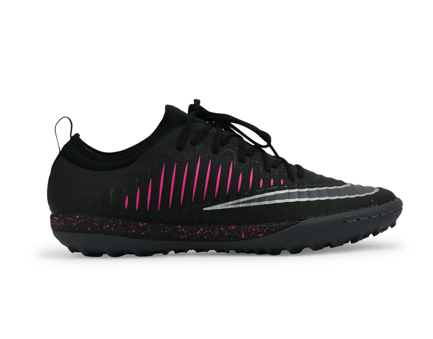 Nike Men's MercurialX Finale II Turf Soccer Shoes Black Pink/Blast Gum/Light Brown