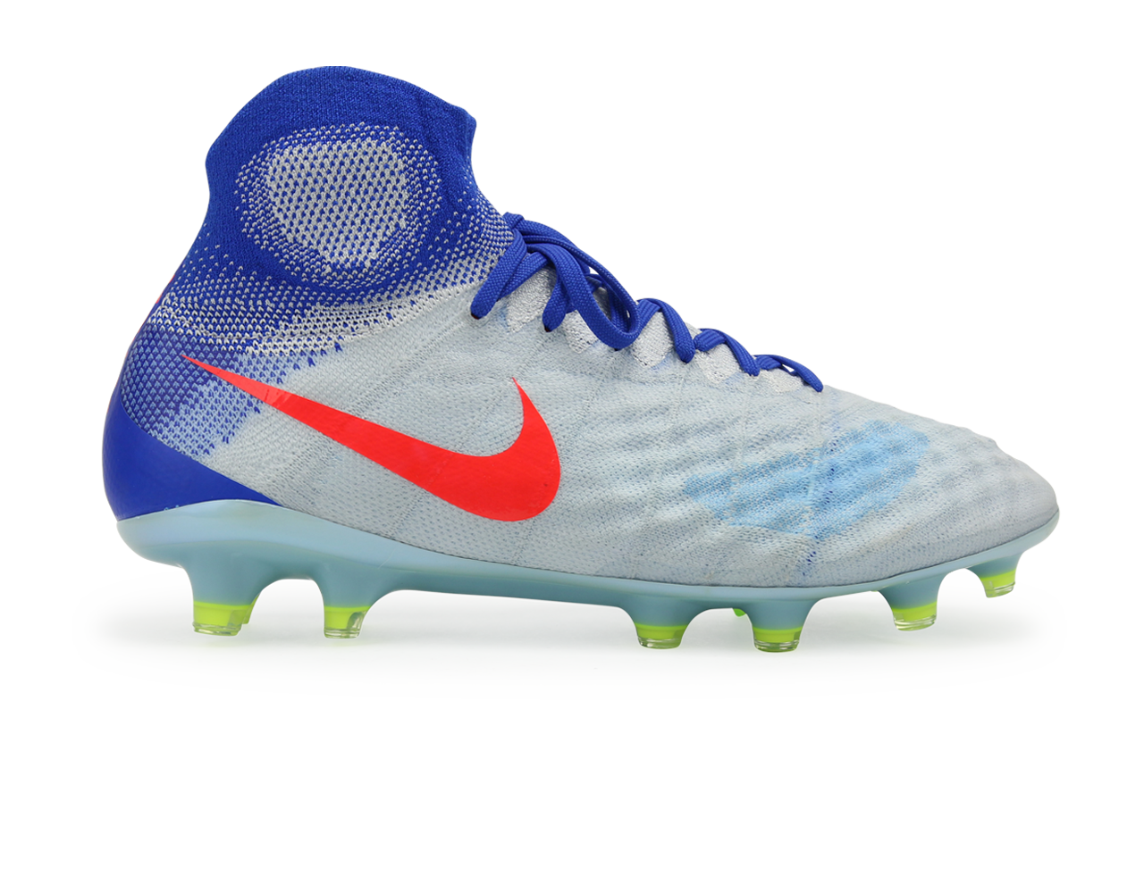 Nike Women s Magista Obra II FG White Bright Crimson Racer Blue Azteca Soccer