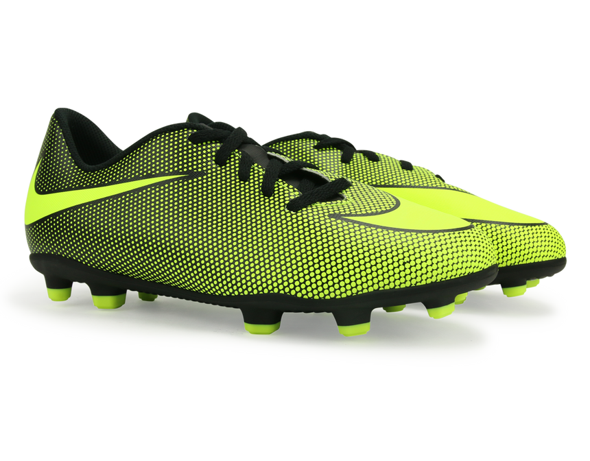 Nike Kids Bravata II FG Black/Volt