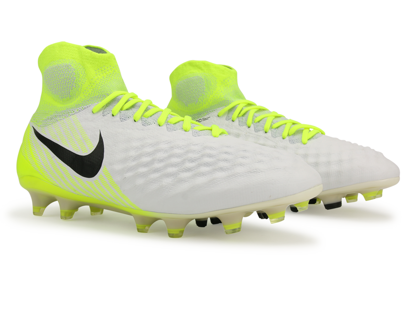 Nike Men's Magista Obra II FG White/Black/Volt/Pure Platinum