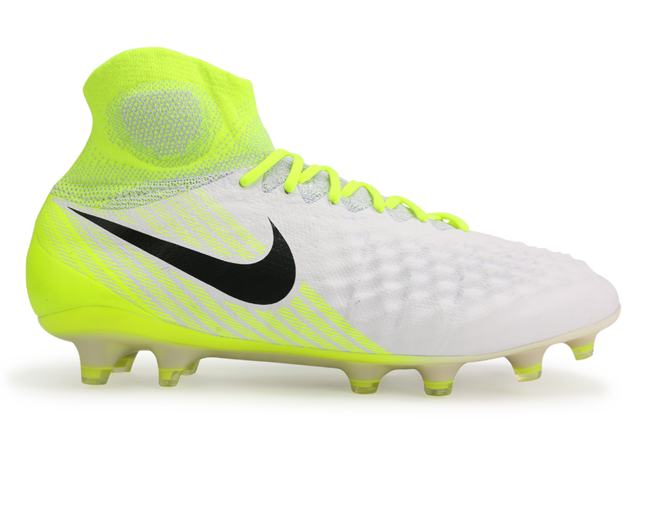 Nike Men s Magista Obra II FG White Black Volt Pure Platinum