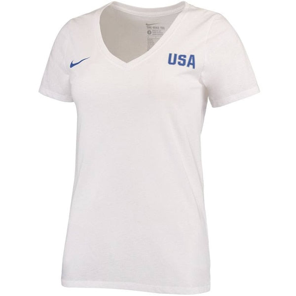 Nike Women's USA 16/17 Match Tee White/Blue