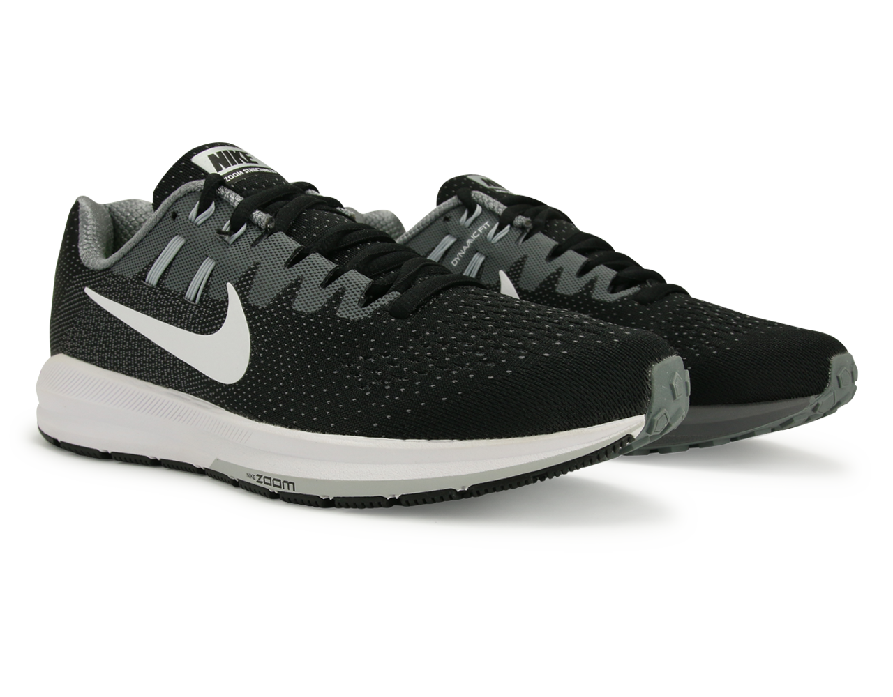 Nike Women s Air Zoom Structure Running Shoes Black Cool Grey