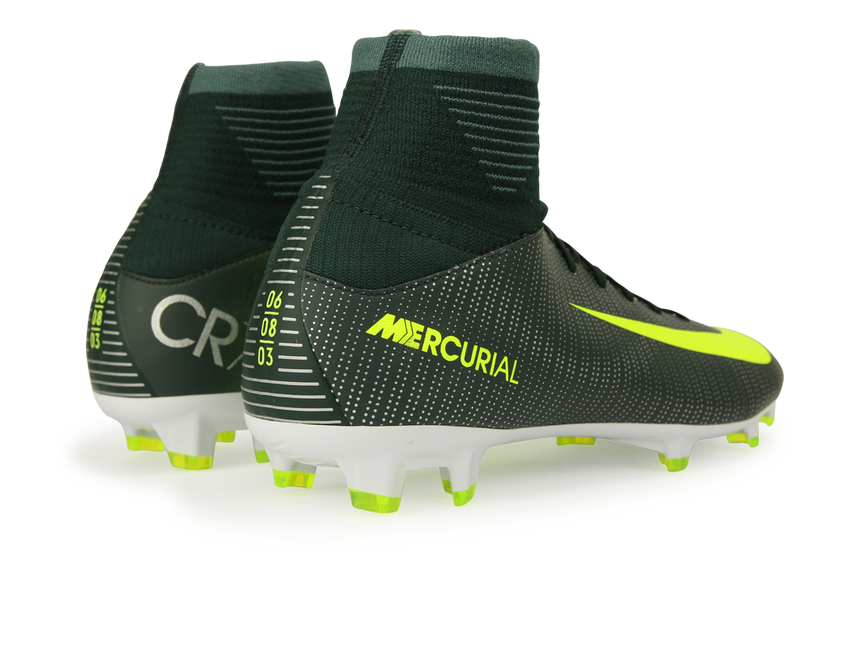 Nike Kids Mercurial Superfly V CR7 FG Seaweed/Volt/Hasta/White