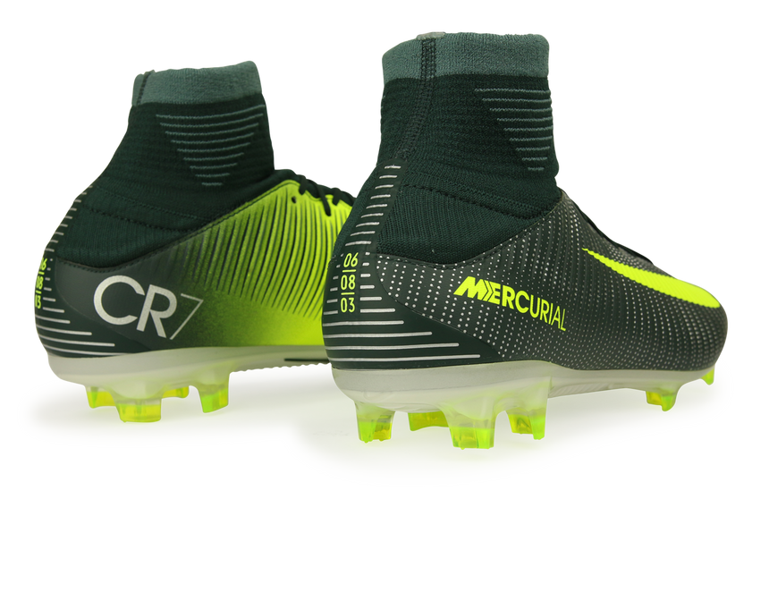 Nike Men's Mercurial Veloce III DF CR7 FG Seaweed/Volt/Hasta/White