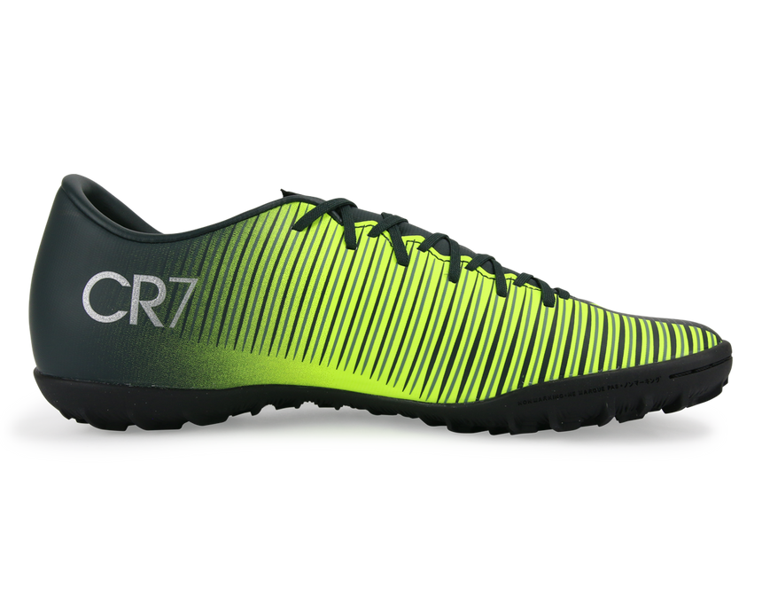 Nike Men's MercurialX Victory VI CR7 Turf Soccer Shoes Seaweed/Volt/Hasta/White