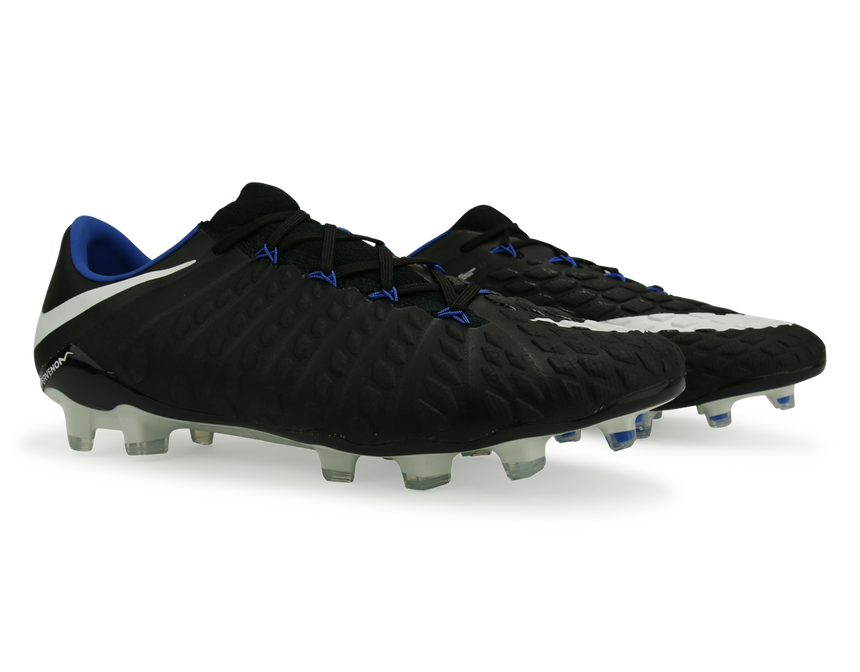 Nike Men's Hypervenom Phantom III FG Black/White/Game Royal