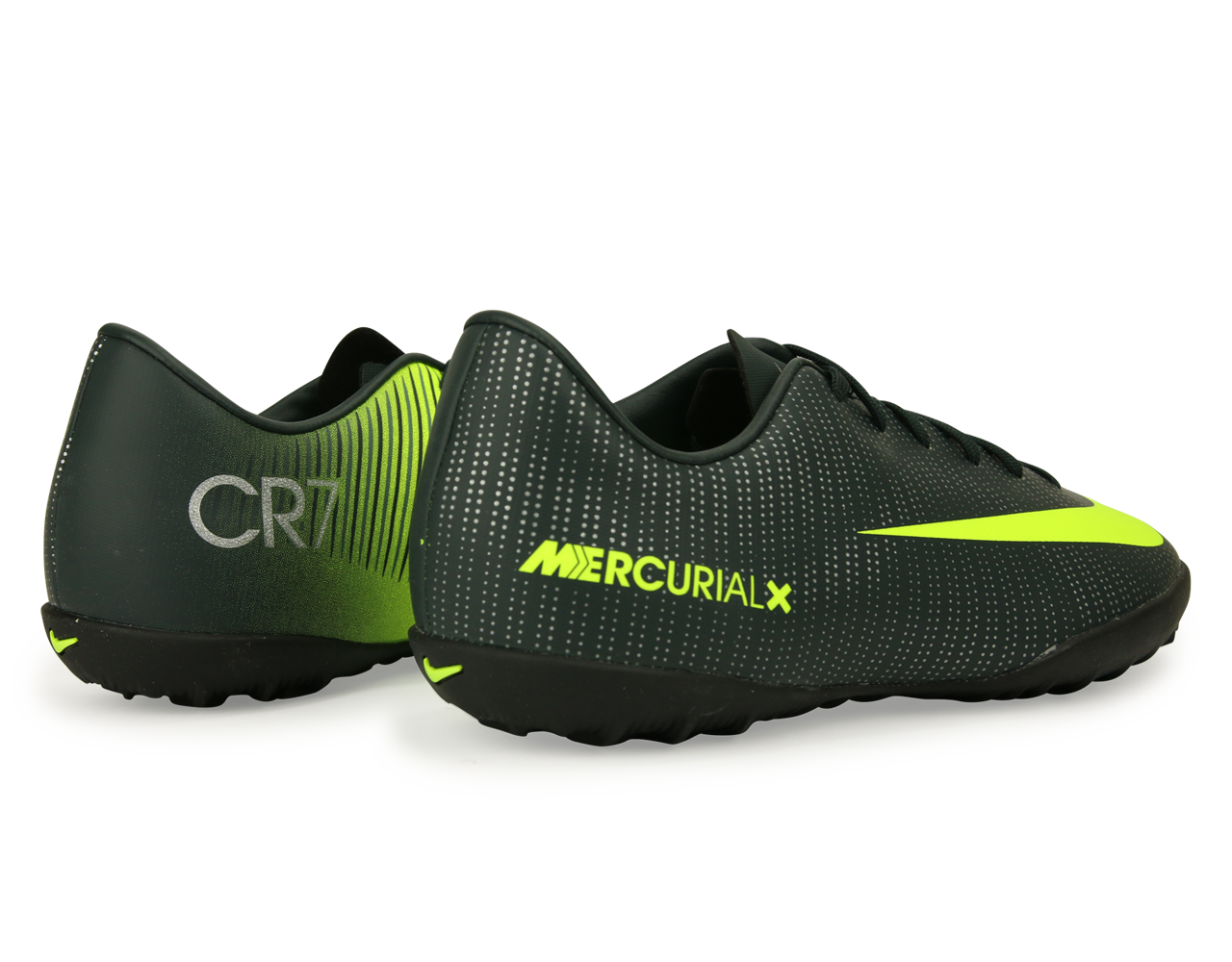 Nike Kids MercurialX Victory VI CR7 Turf Soccer Shoes Seaweed/Volt Nike Kids MercurialX Victory VI CR7 Turf Soccer Shoes Seaweed/Volt