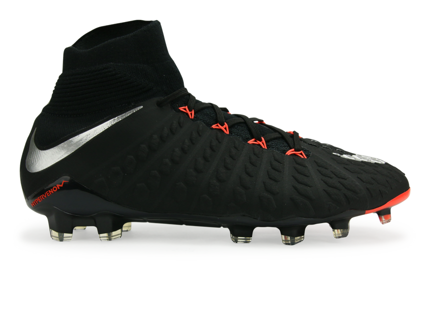 Nike Men's Hypervenom Phantom III Dynamic Fit FG Black/Metalic