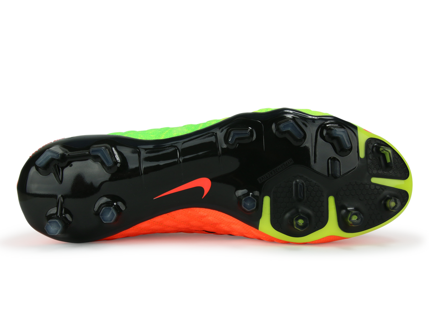 Nike Men's Hypervenom Phantom III Dynamic Fit FG Electric Green/Black/Hyper Orange