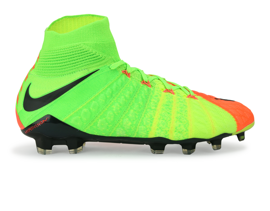 Nike Men's Hypervenom Phantom III Dynamic Fit FG Electric Green/Black/Hyper Orange