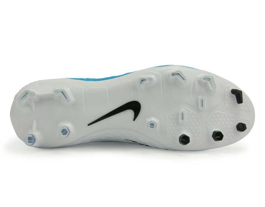 Nike Kids Hypervenom Phantom III Dynamic Fit FG White/Blue/Photo Blue