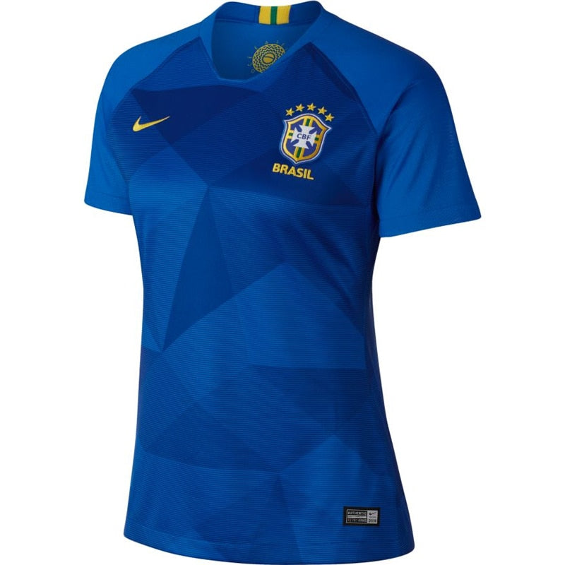 Nike Women's Brazil 18/19 Away Jersey Soar/Midewest Gold