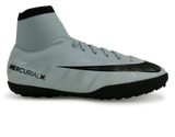 Nike Kids MercurialX Victory 6 CR7 DF Turf Soccer Shoes Blue Tint/Black/White