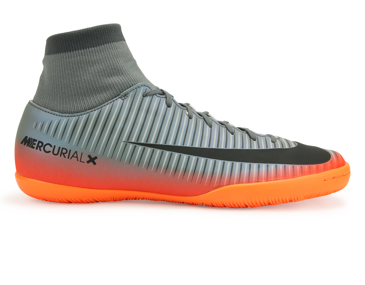 Nike Men's MercurialX Victory VI CR7 Dynamic Fit Indoor Soccer Shoes Cool Wolf GreyGrey/Metallic Hematite
