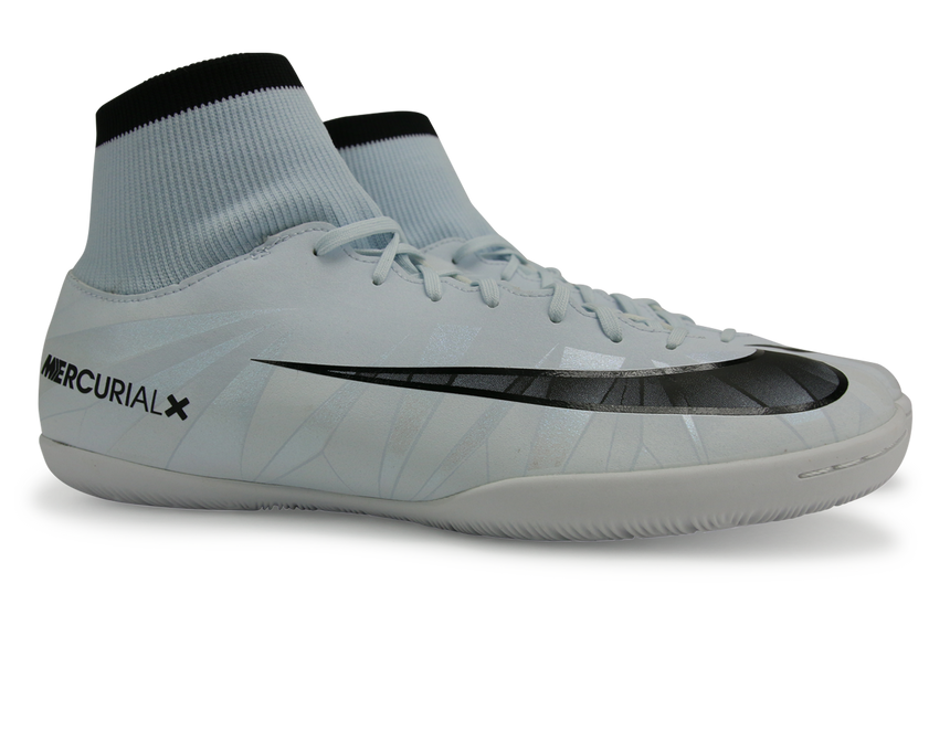 Nike Men's Mercurial Victory VI CR7 DF Indoor Soccer Shoes Blue Tint/Black/White