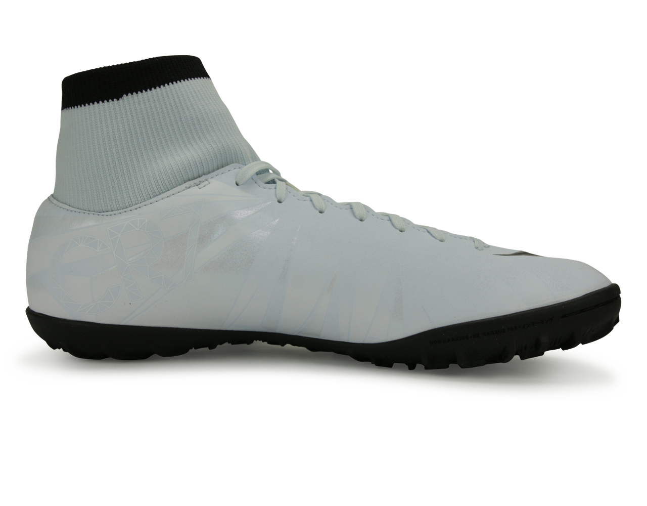 Nike Men's Mercurial Victory VI CR7 DF Turf Soccer Shoes Blue Tint/Black/White