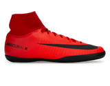 Nike Men's MercurialX Victory VI DF Indoor Soccer Shoes  University Red/Black