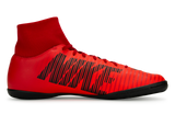 Nike Men's MercurialX Victory VI DF Indoor Soccer Shoes  University Red/Black