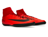 Nike Men's MercurialX Victory VI DF Indoor Soccer Shoes  University Red/Black