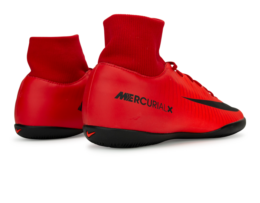 Nike Men's MercurialX Victory VI DF Indoor Soccer Shoes  University Red/Black