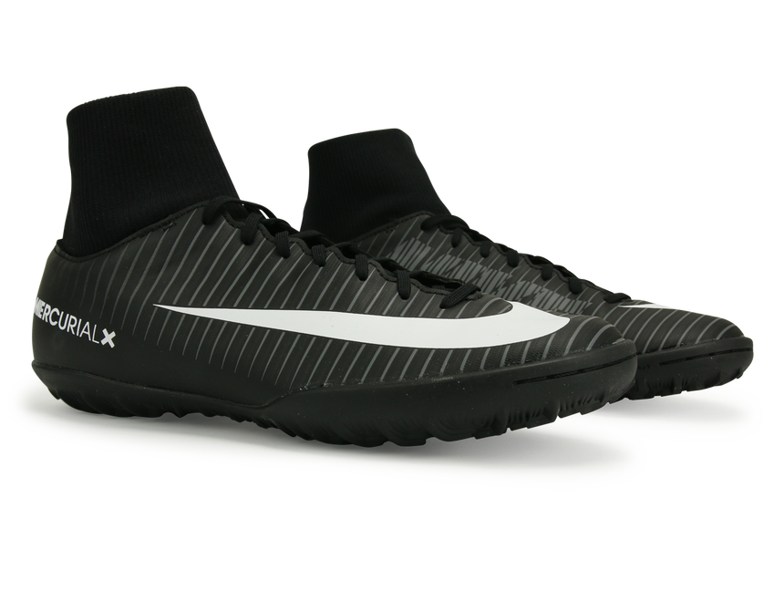 Nike Men's MercurialX Victory VI Dynamic Fit Turf Soccer Shoes Black/White/Dark Grey