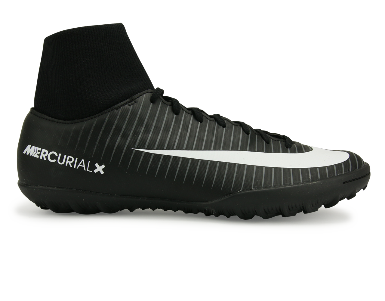 Nike Men's MercurialX Victory VI Dynamic Fit Turf Soccer Shoes Black/White/Dark Grey