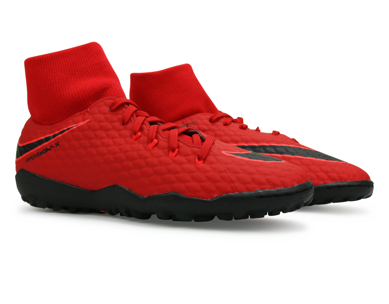 Hypervenom X Phelon 3 Turf Shoes University Red/Black – Azteca Soccer