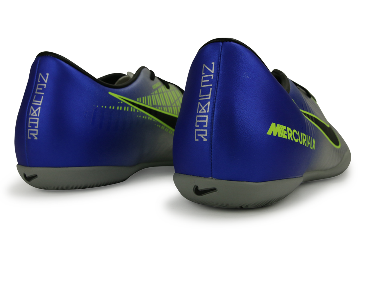 Nike Men's Mercurial Victory VI Dynamic Fit Neymar Jr Indoor Soccer Shoes Racer Blue/Black/Chrome/Volt