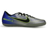 Nike Men's Mercurial Victory VI Dynamic Fit Neymar Jr Indoor Soccer Shoes Racer Blue/Black/Chrome/Volt