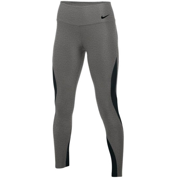 Nike Women's Power Tight Poly Wrap Tights Carbon Heather/Black